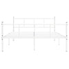 Weißes Bettgestell Samuila 120x200cm (Metall)