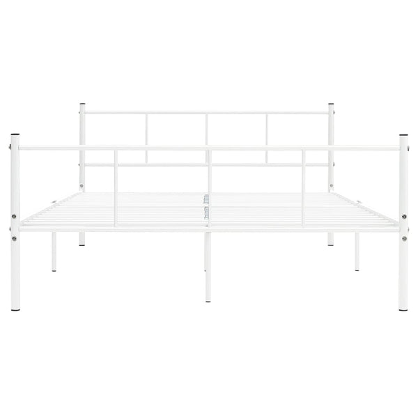 Weißes Bettgestell Samuila 120x200cm (Metall)