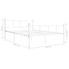 Weißes Bettgestell Samuila 120x200cm (Metall)