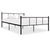 Schwarzes Bettgestell Samuila 140x200cm (Metall)