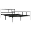 Schwarzes Bettgestell Samuila 140x200cm (Metall)