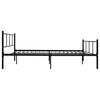 Schwarzes Bettgestell Samuila 140x200cm (Metall)