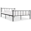 Schwarzes Bettgestell Samuila 180x200cm (Metall)