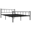 Schwarzes Bettgestell Samuila 180x200cm (Metall)