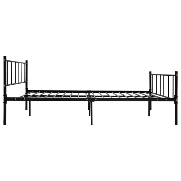 Schwarzes Bettgestell Samuila 180x200cm (Metall)