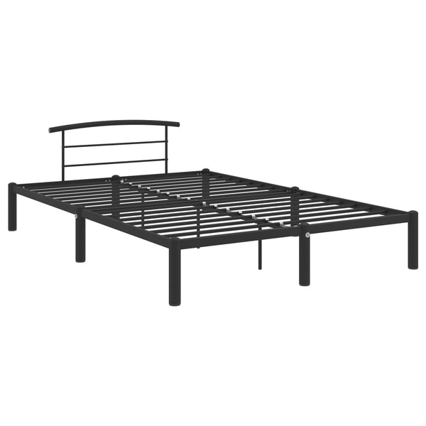 Schwarzes Bettgestell Riceta 160x200cm (Metall)
