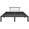 Schwarzes Bettgestell Riceta 160x200cm (Metall)