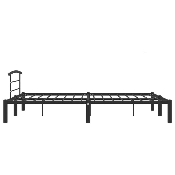 Schwarzes Bettgestell Riceta 160x200cm (Metall)