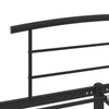 Schwarzes Bettgestell Riceta 160x200cm (Metall)