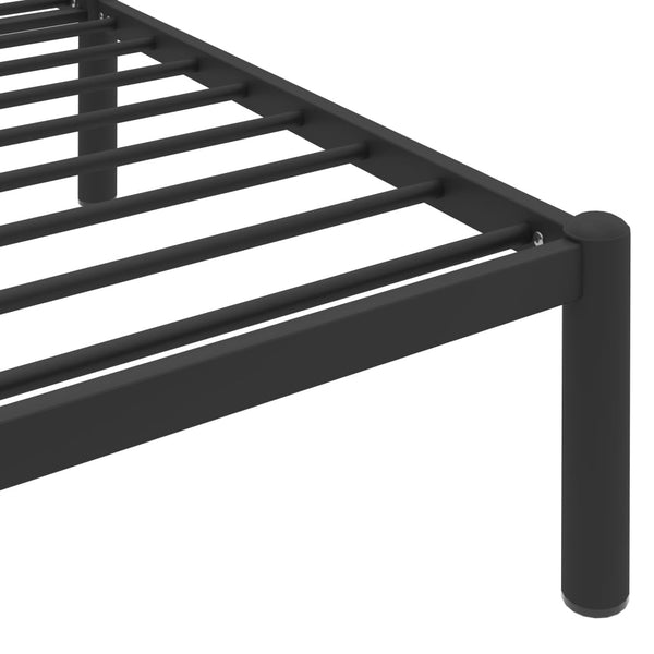 Schwarzes Bettgestell Riceta 160x200cm (Metall)