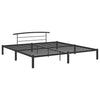Schwarzes Bettgestell Riceta 180x200cm (Metall)