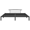 Schwarzes Bettgestell Riceta 180x200cm (Metall)