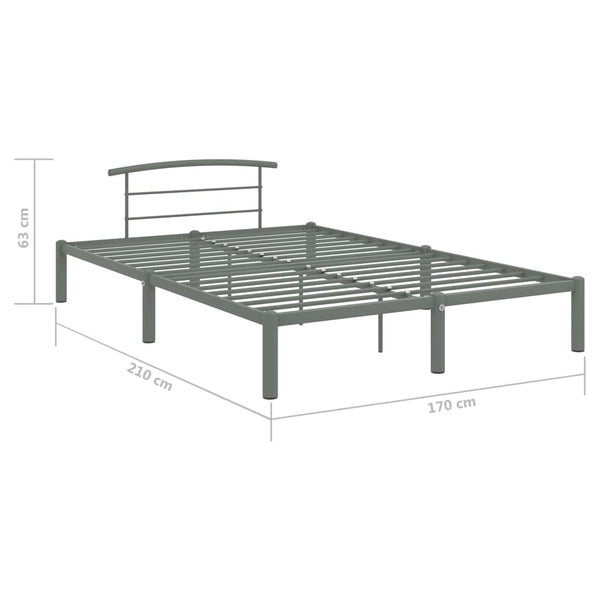 Bettrahmen Rica, grau, 160x200cm (Metall)
