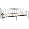 Schwarzes Tagesbettgestell Mlendea 90x200cm (Metall)