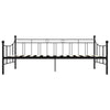 Schwarzes Tagesbettgestell Mlendea 90x200cm (Metall)
