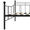Schwarzes Tagesbettgestell Mlendea 90x200cm (Metall)