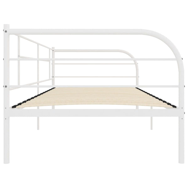 Weißes Tagesbettgestell Antemir 90x200cm (Metall)