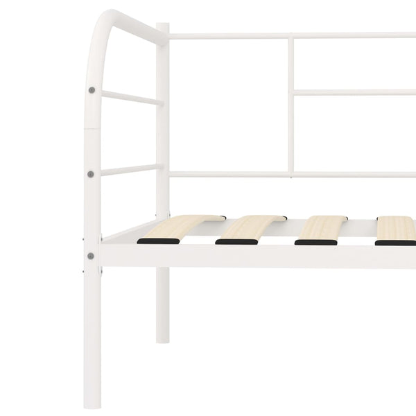 Weißes Tagesbettgestell Antemir 90x200cm (Metall)