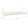 Weißes Tagesbettgestell Antemir 90x200cm (Metall)