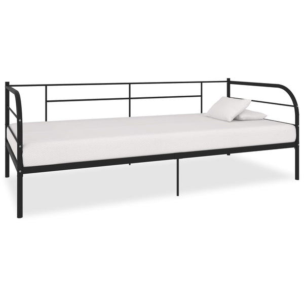 Musta päivävuoteenrunko Antemir 90x200cm (metalli)
