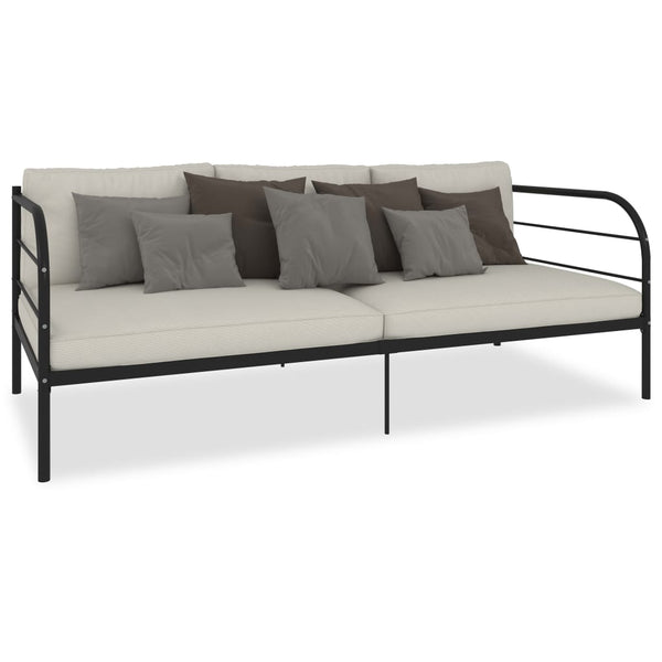 Musta päivävuoteenrunko Antemir 90x200cm (metalli)