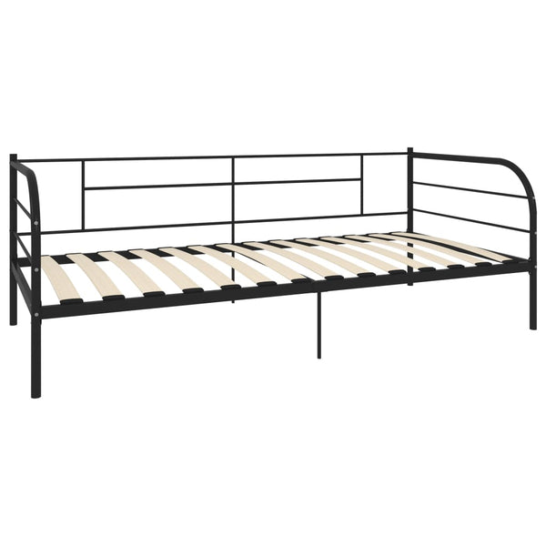 Musta päivävuoteenrunko Antemir 90x200cm (metalli)