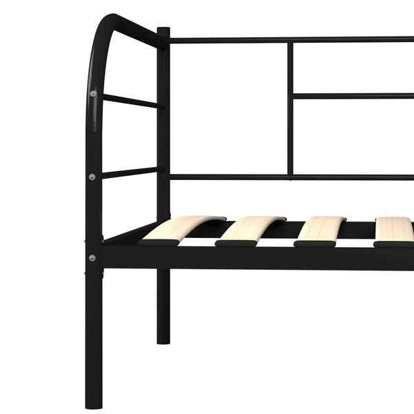 Musta päivävuoteenrunko Antemir 90x200cm (metalli)