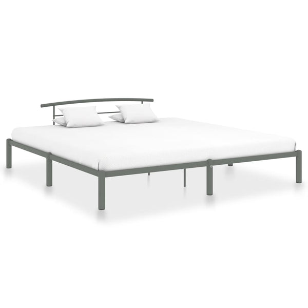 Harmaa sängynrunko Riceta 200x200cm (metalli)