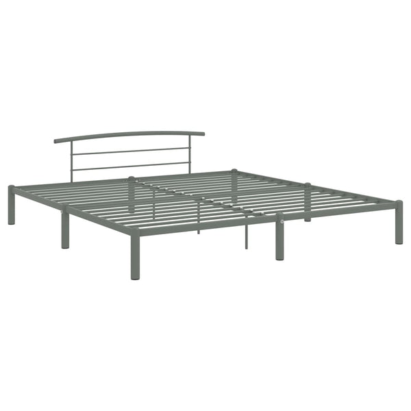 Harmaa sängynrunko Riceta 200x200cm (metalli)