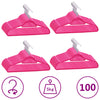 Set rosa Kleiderbügel Dietmar (100 St. rutschfester Samt)