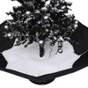 Schwarzer Weihnachtsbaum mit Schneeeffekt, Regenschirmfuß Ghiza 75cm (PVC)