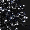 Schwarzer Weihnachtsbaum mit Schneeeffekt, Regenschirmfuß Ghiza 75cm (PVC)