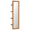 Wandspiegel mit Ablagen Andor 30x30x120cm (Teak)