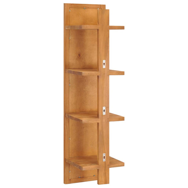 Wandspiegel mit Ablagen Andor 30x30x120cm (Teak)