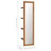 Wandspiegel mit Ablagen Andor 30x30x120cm (Teak)