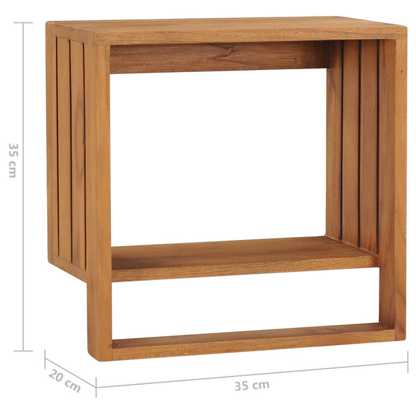 Wandmontierter Handtuchhalter Solyom 35x20x35cm (Teak)