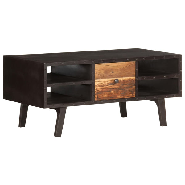 Couchtisch Tistau 100x50x45cm (recyceltes Massivholz)