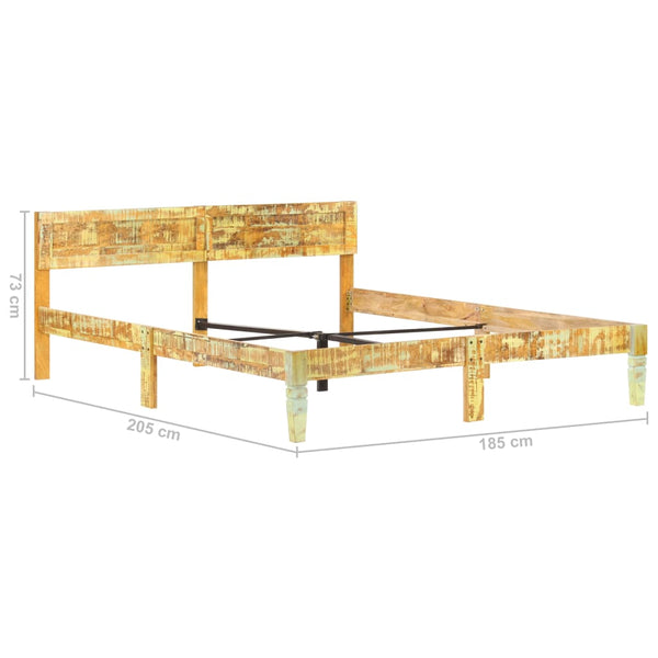 Bettrahmen Vasilache 180x200cm (recyceltes Holz)