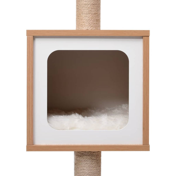 Kissan kiipeilypuu Ciocan 123cm sisal-raapimismatolla