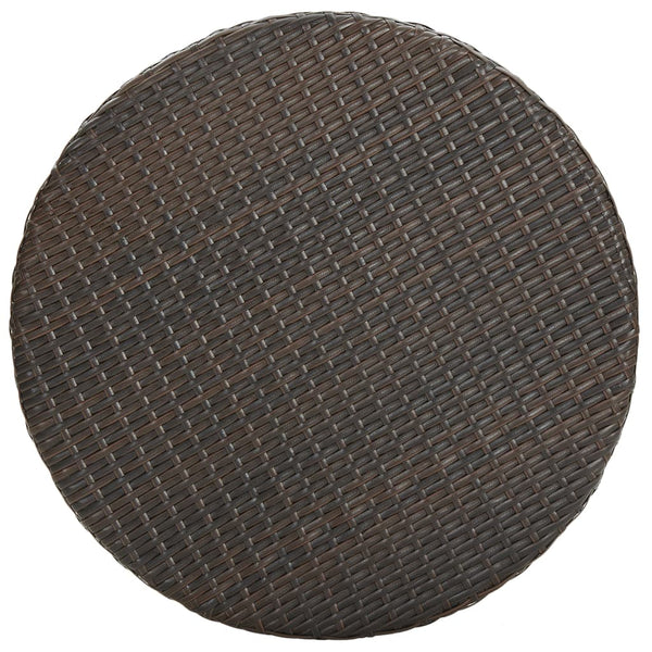 Brauner Gartentisch Feric 60,5x106cm (Polyrattan)