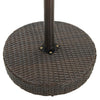 Brauner Gartentisch Feric 60,5x106cm (Polyrattan)