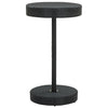 Schwarzer Gartentisch Feric 60,5x106cm (Polyrattan)