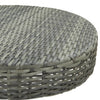Grauer Gartentisch Feric 60,5x106cm (Polyrattan)