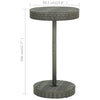 Grauer Gartentisch Feric 60,5x106cm (Polyrattan)