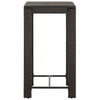 Brauner Gartenbartisch Elizebeth 60,5x60,5x110,5cm (Polyrattan)