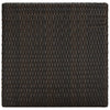 Brauner Gartenbartisch Elizebeth 60,5x60,5x110,5cm (Polyrattan)