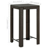 Brauner Gartenbartisch Elizebeth 60,5x60,5x110,5cm (Polyrattan)