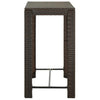 Brauner Gartenbartisch Elizebeth 100x60,5x110,5cm (Polyrattan)
