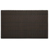 Brauner Gartenbartisch Elizebeth 100x60,5x110,5cm (Polyrattan)