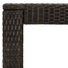 Brauner Gartenbartisch Elizebeth 100x60,5x110,5cm (Polyrattan)